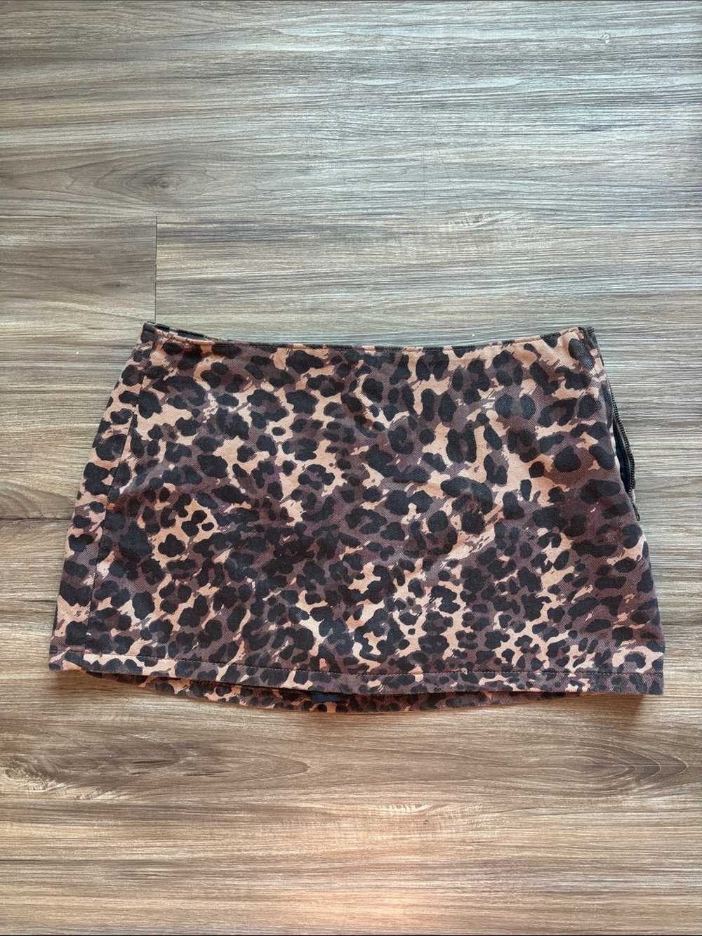 Abercrombie & Fitch Leopard Print Mini Skirt - Brown and Black